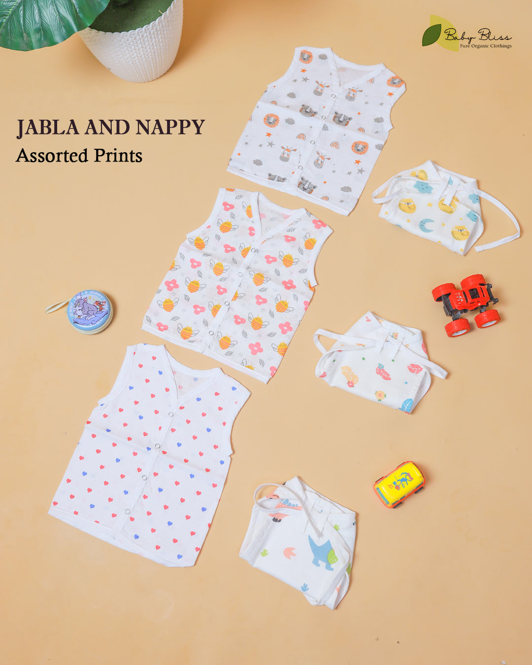 Muslin Jabla & Nappy Combo
