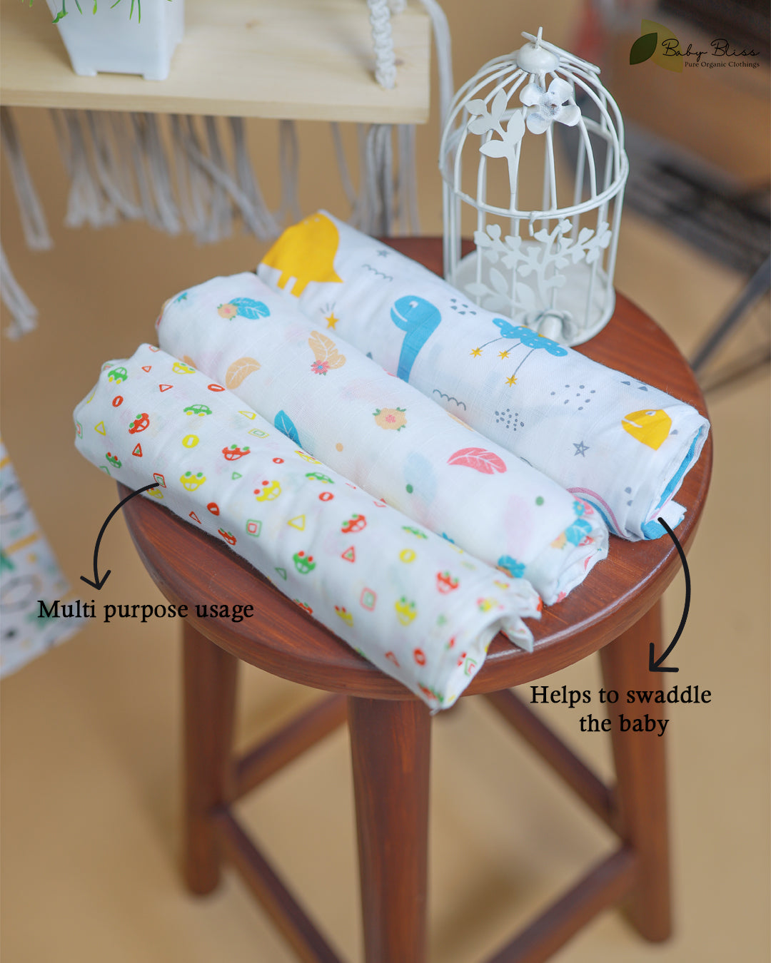 Muslin Cotton Swaddles