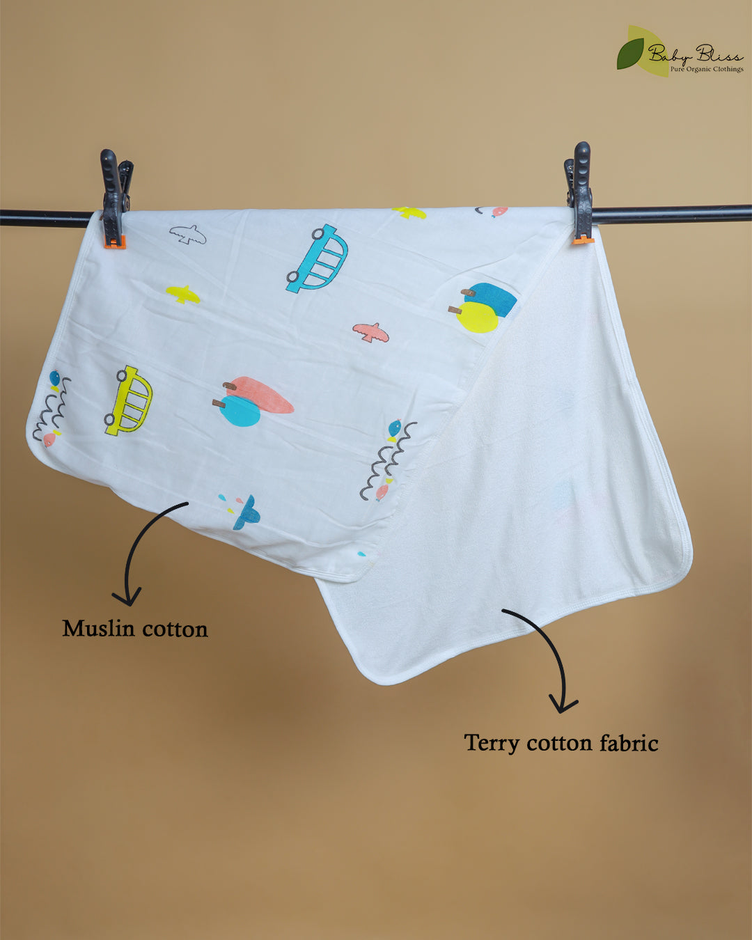 Muslin + Terry Bath Towel