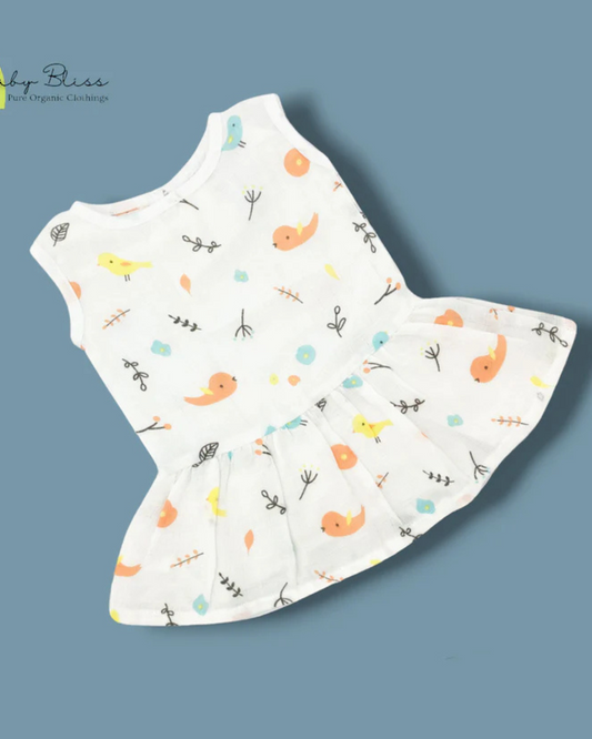 Muslin Back button Frocks