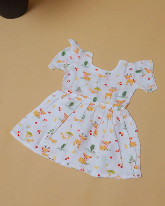 Muslin Umbrella Sleeve Frocks