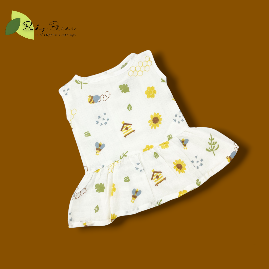 Muslin Back button Frocks