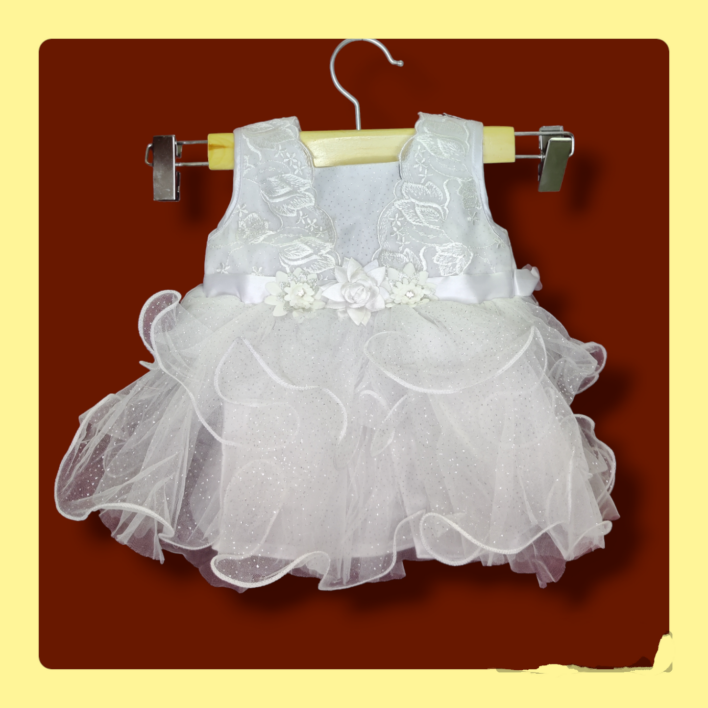 White Flared Frocks