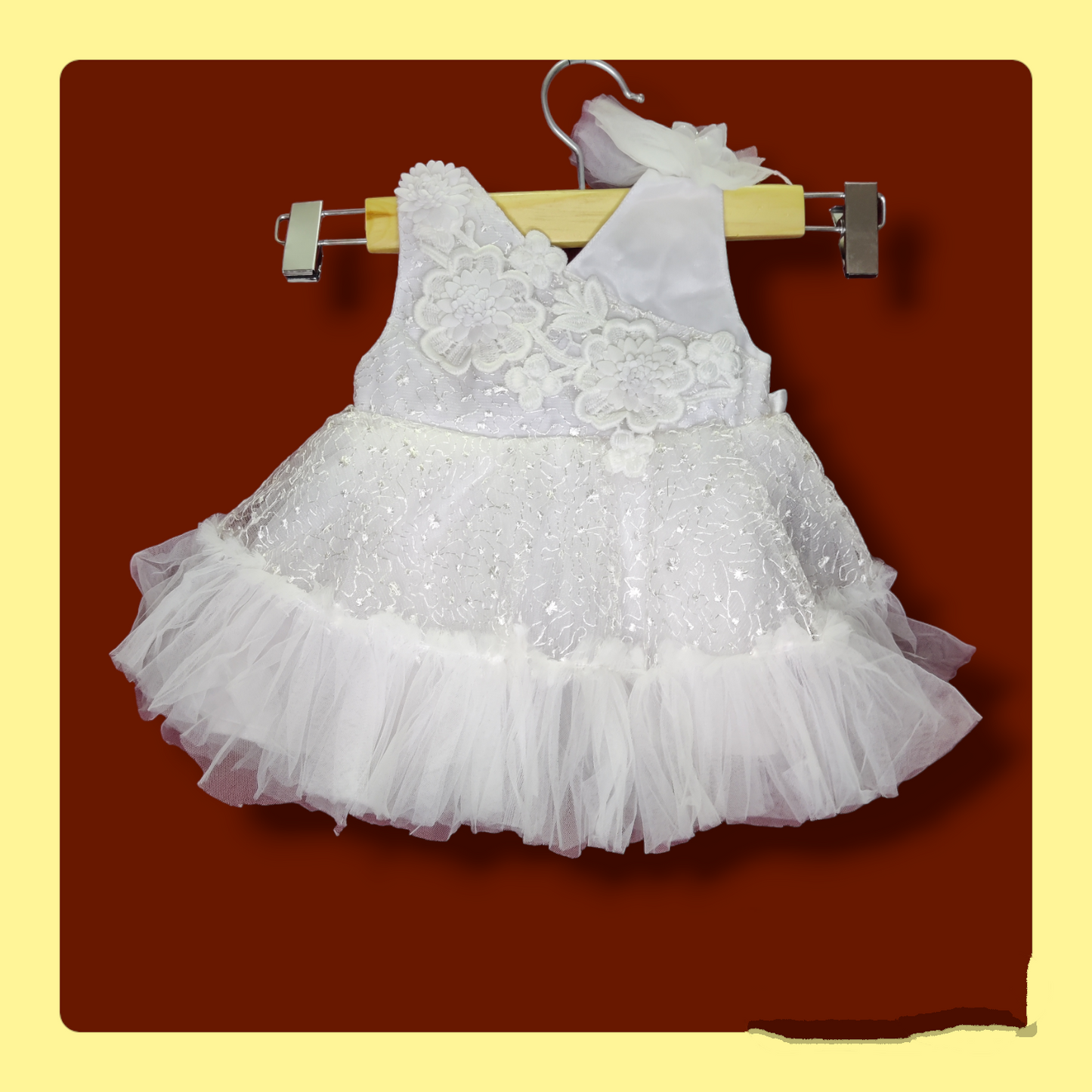 White Flared Frocks