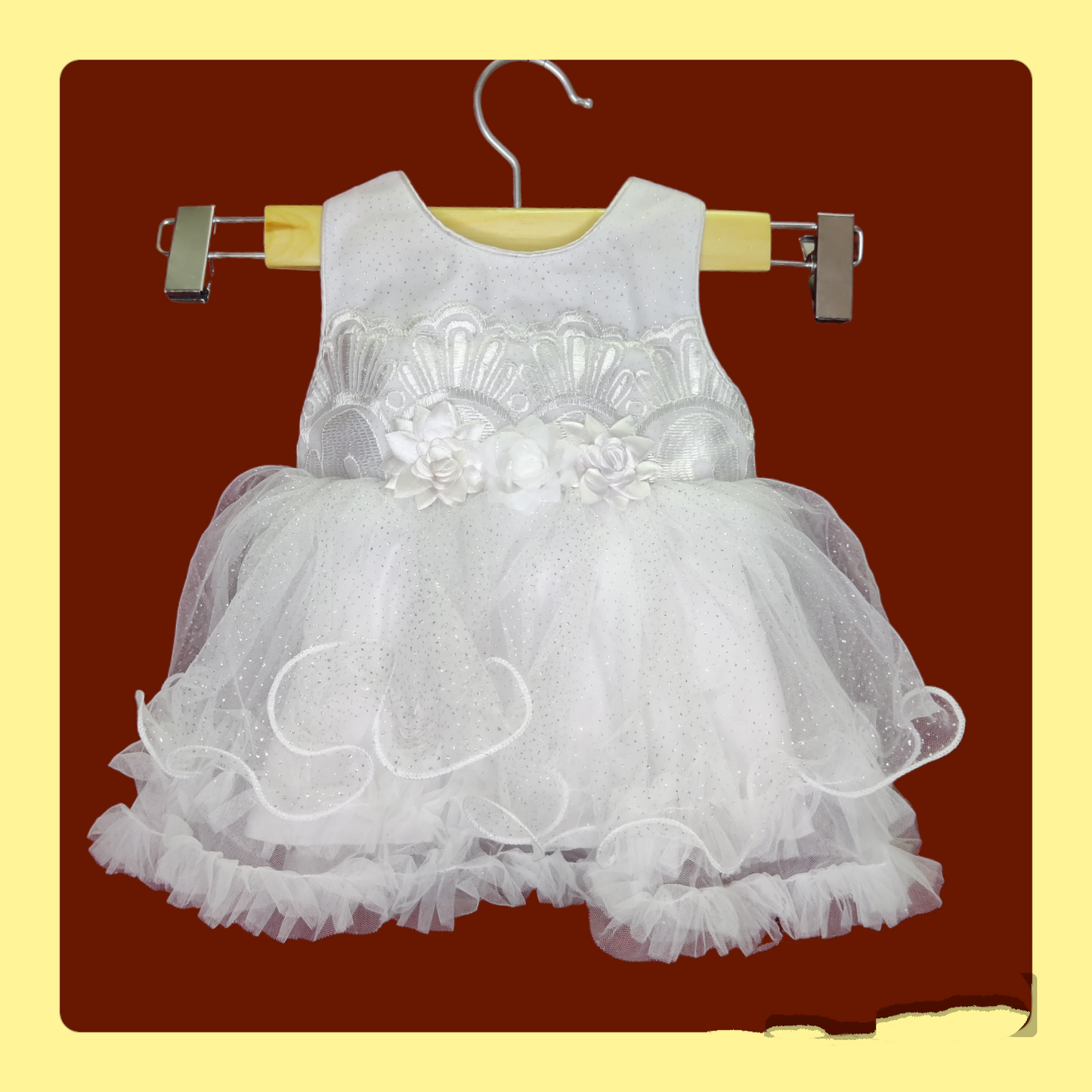 White Flared Frocks