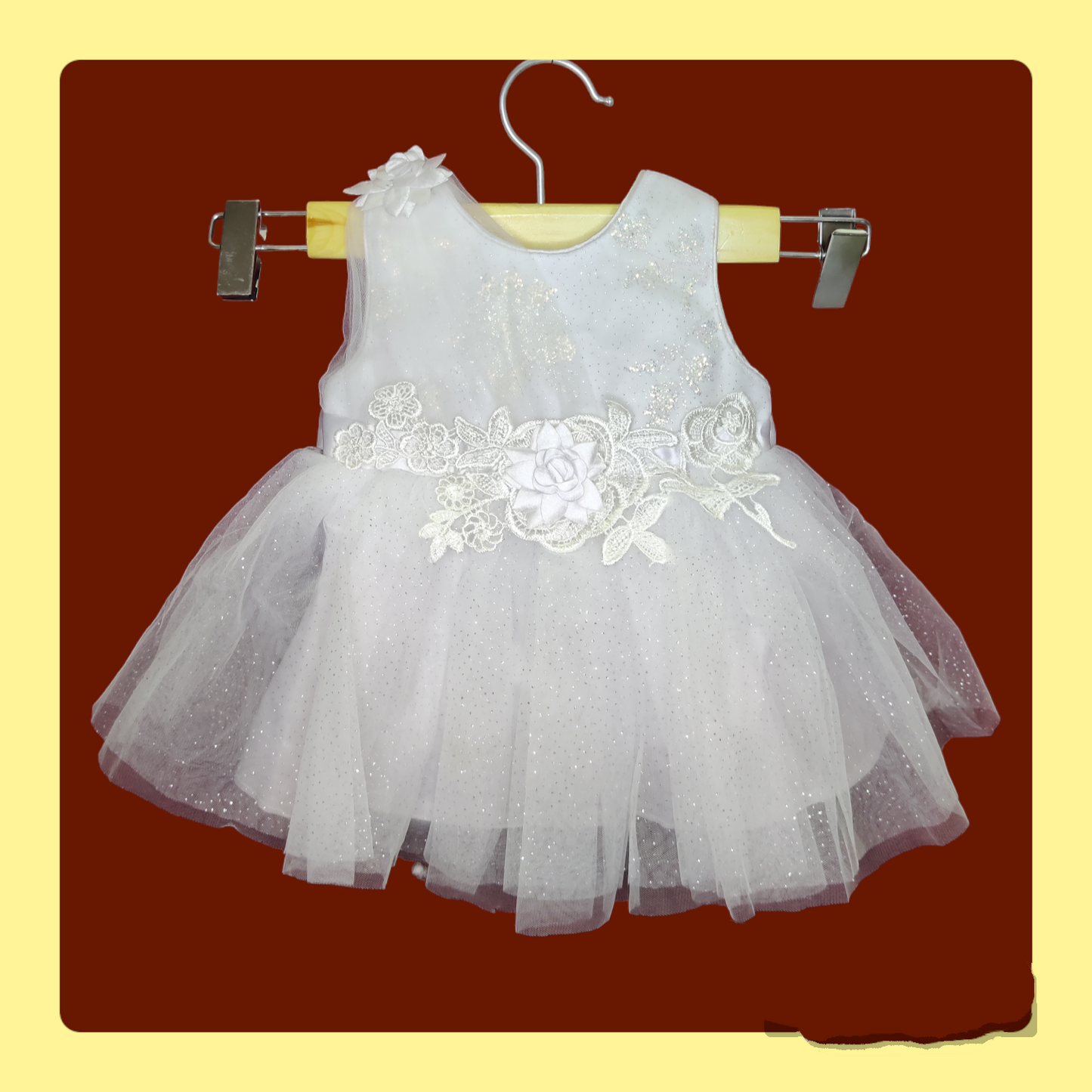 White Flared Frocks