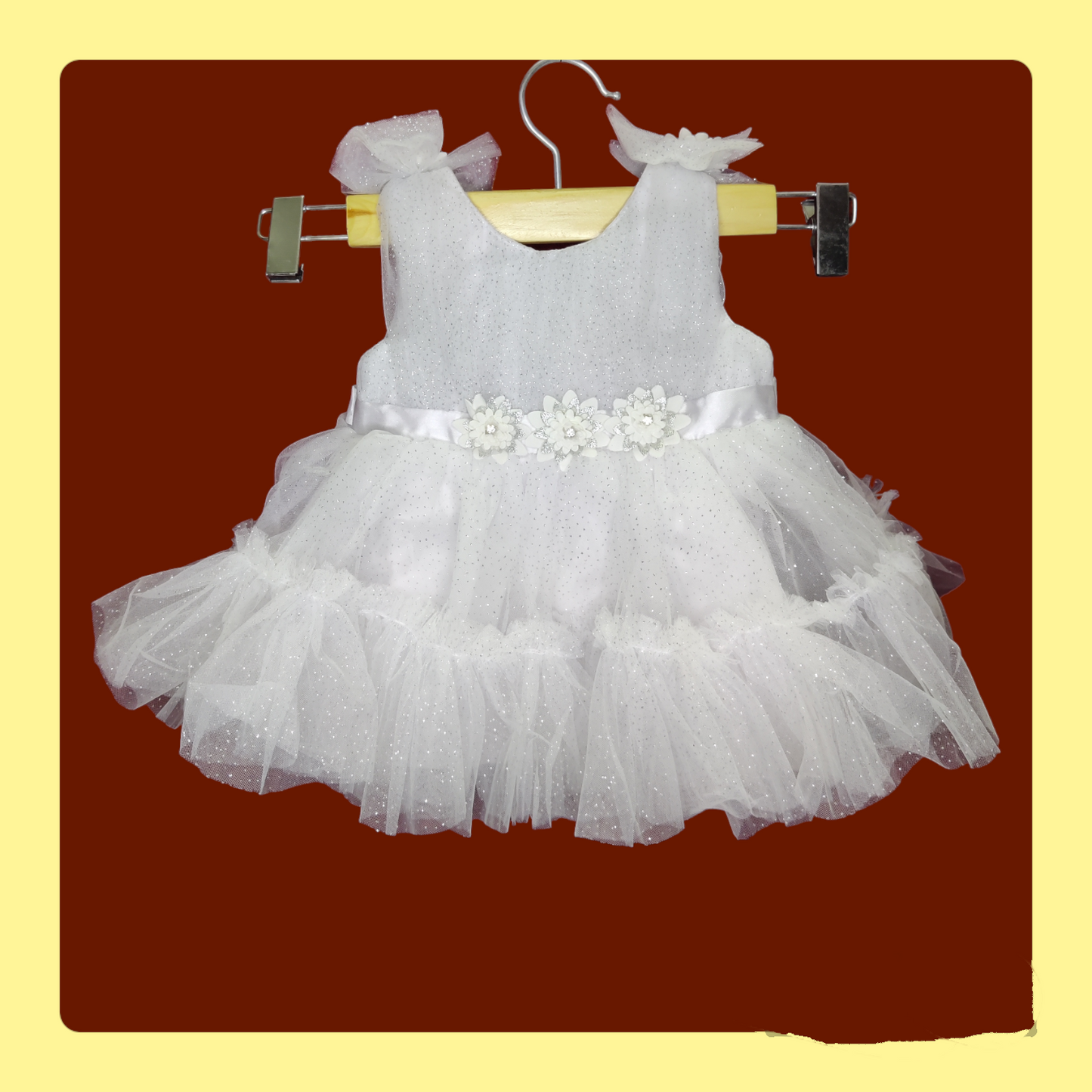 White Flared Frocks