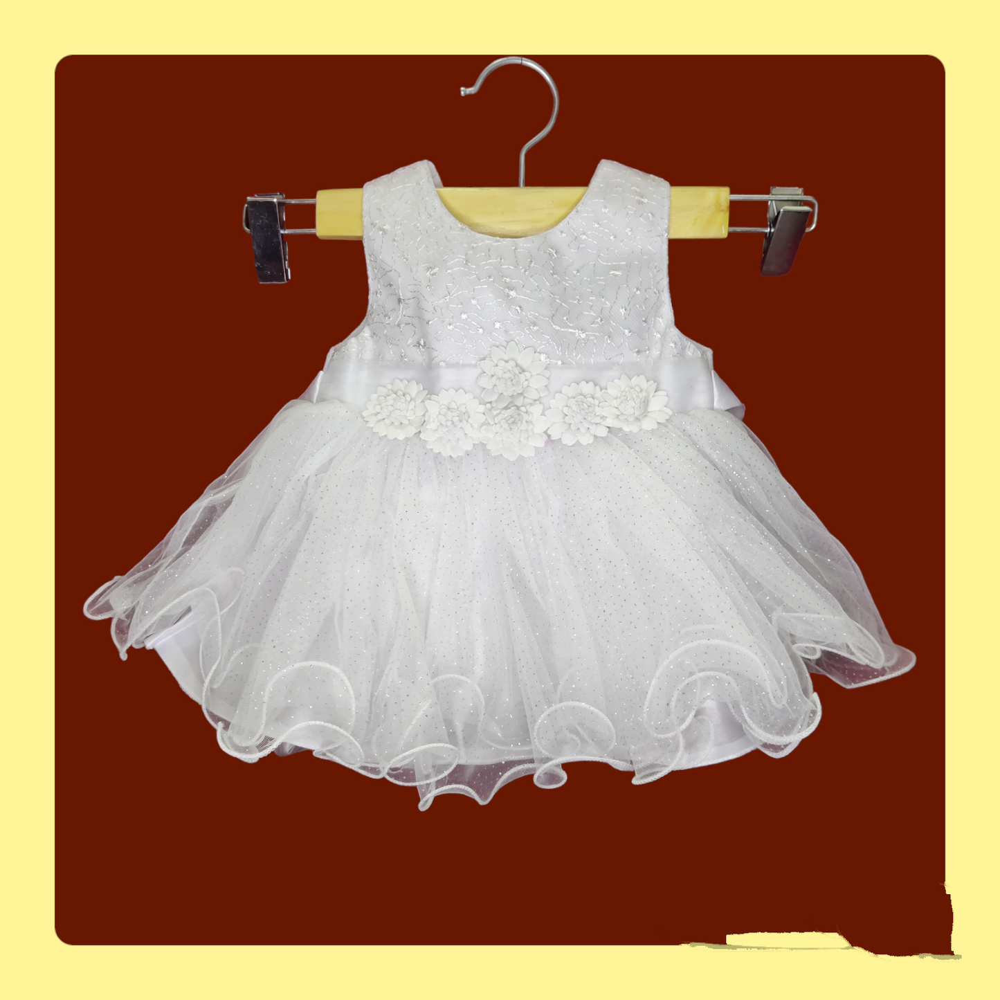 White Flared Frocks