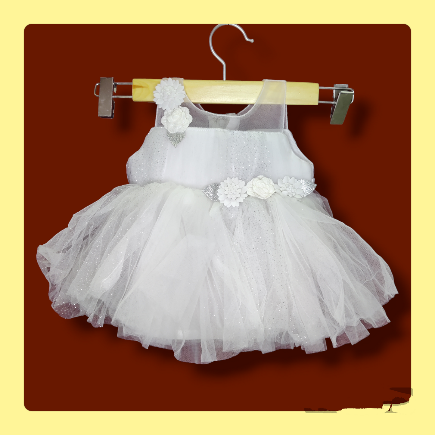 White Flared Frocks