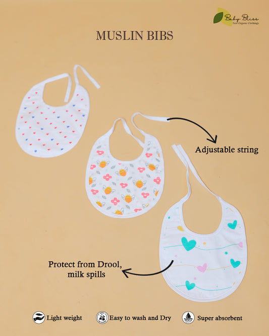 Muslin 4-Layered Bibs