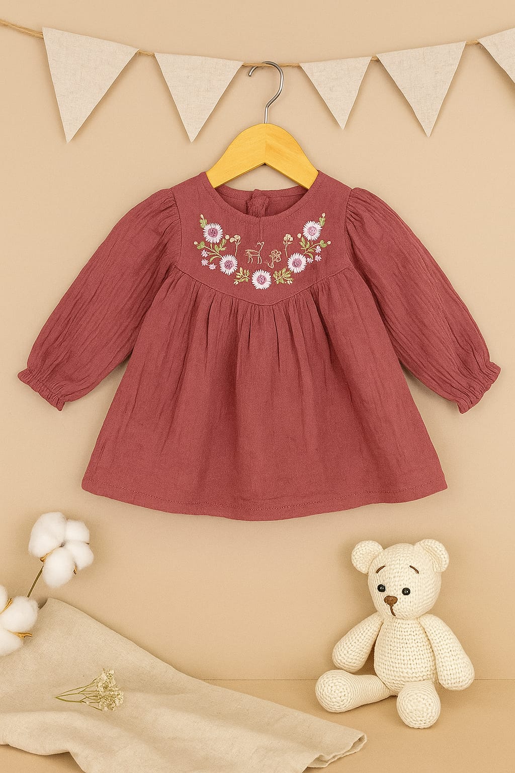 Premium Muslin Embroidery Frocks
