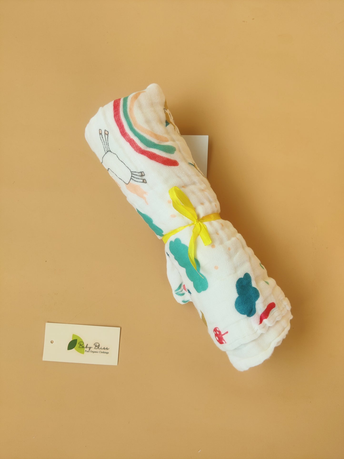 Crinkled Muslin Bath Towels