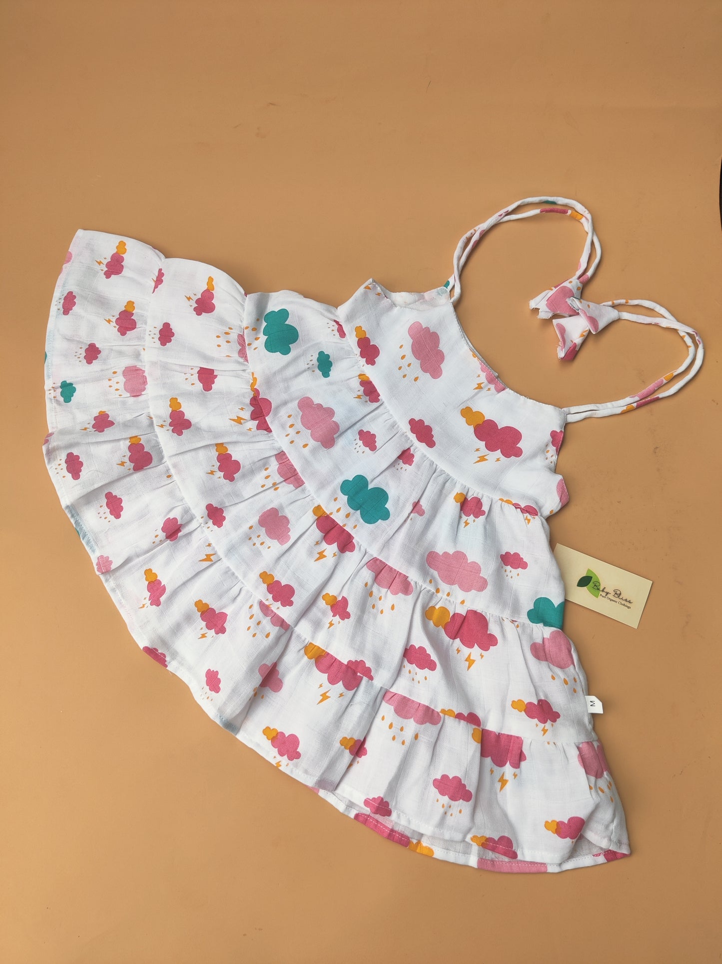 Muslin Knot Ruffle frocks