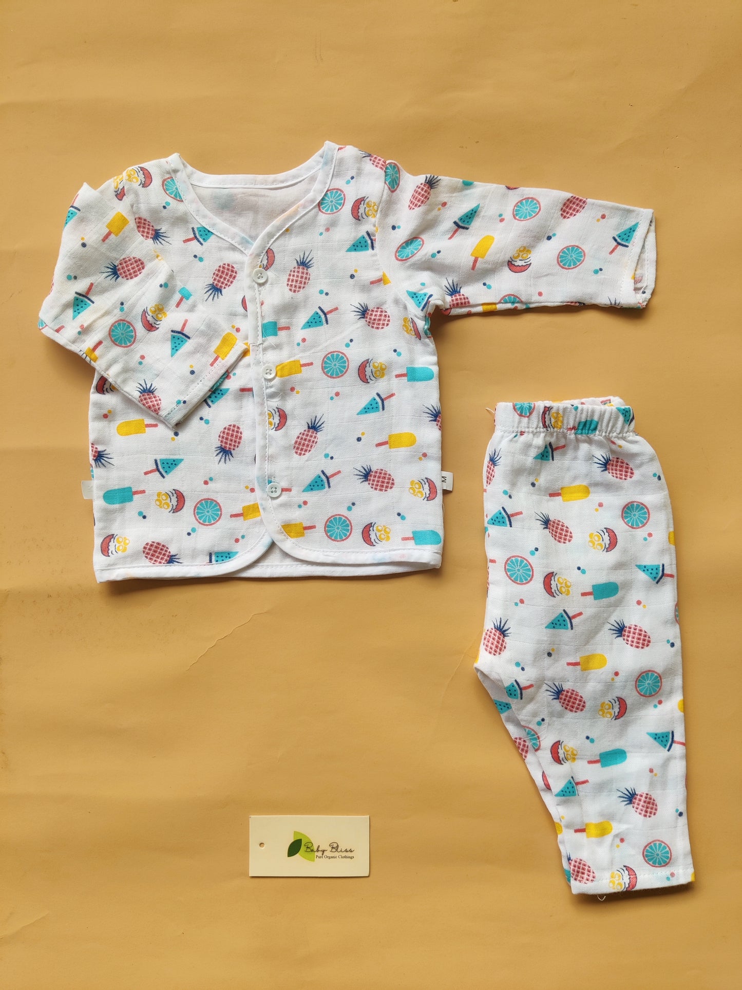 Muslin Sleepsuit with Lining