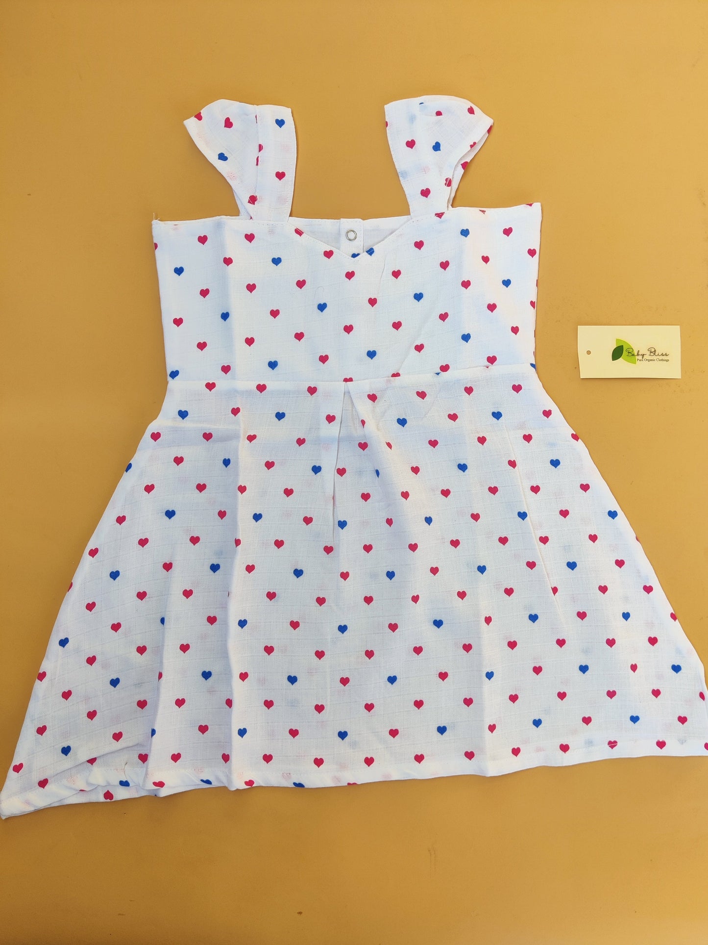 Muslin Butterfly Strap Frocks