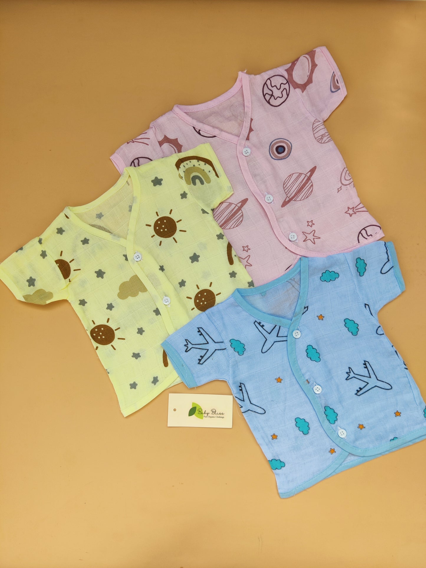 Muslin Half Sleeve Jabla - Color