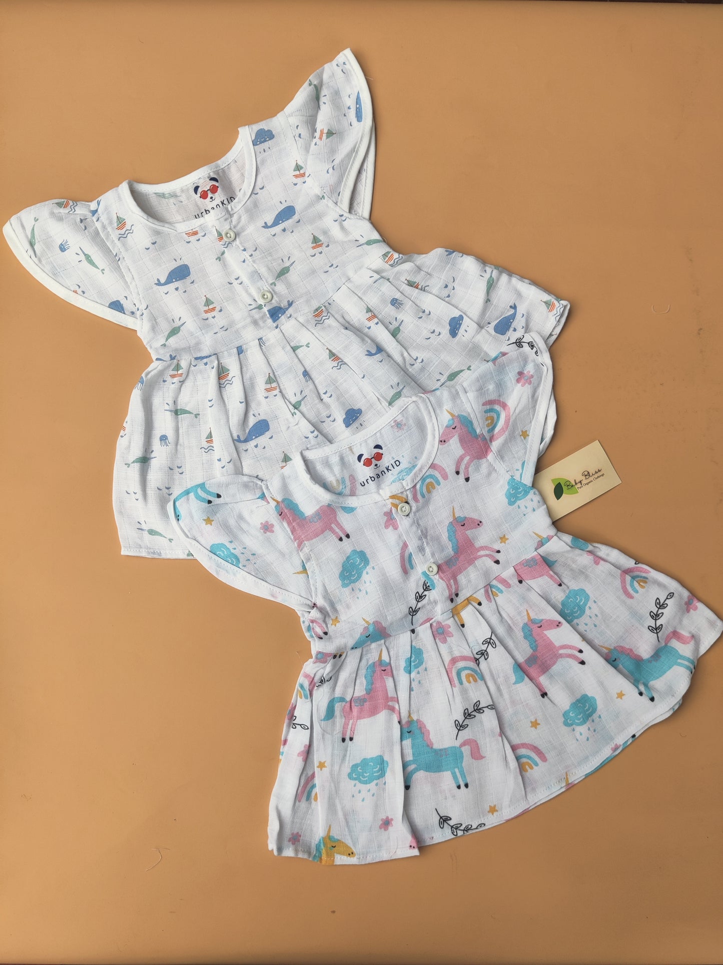 Muslin Frocks Combo (0-6 M)