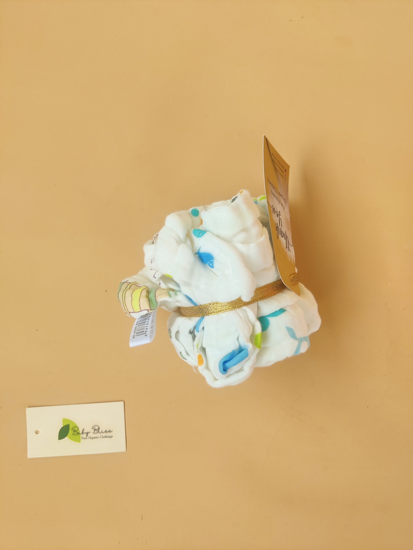 Crinkled Muslin Burp Cloth