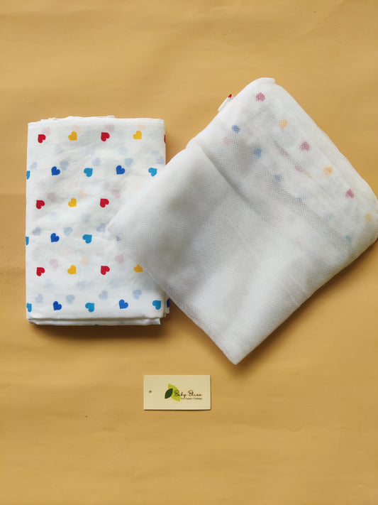 Cotton Cradle Cloth with Mosquito Net