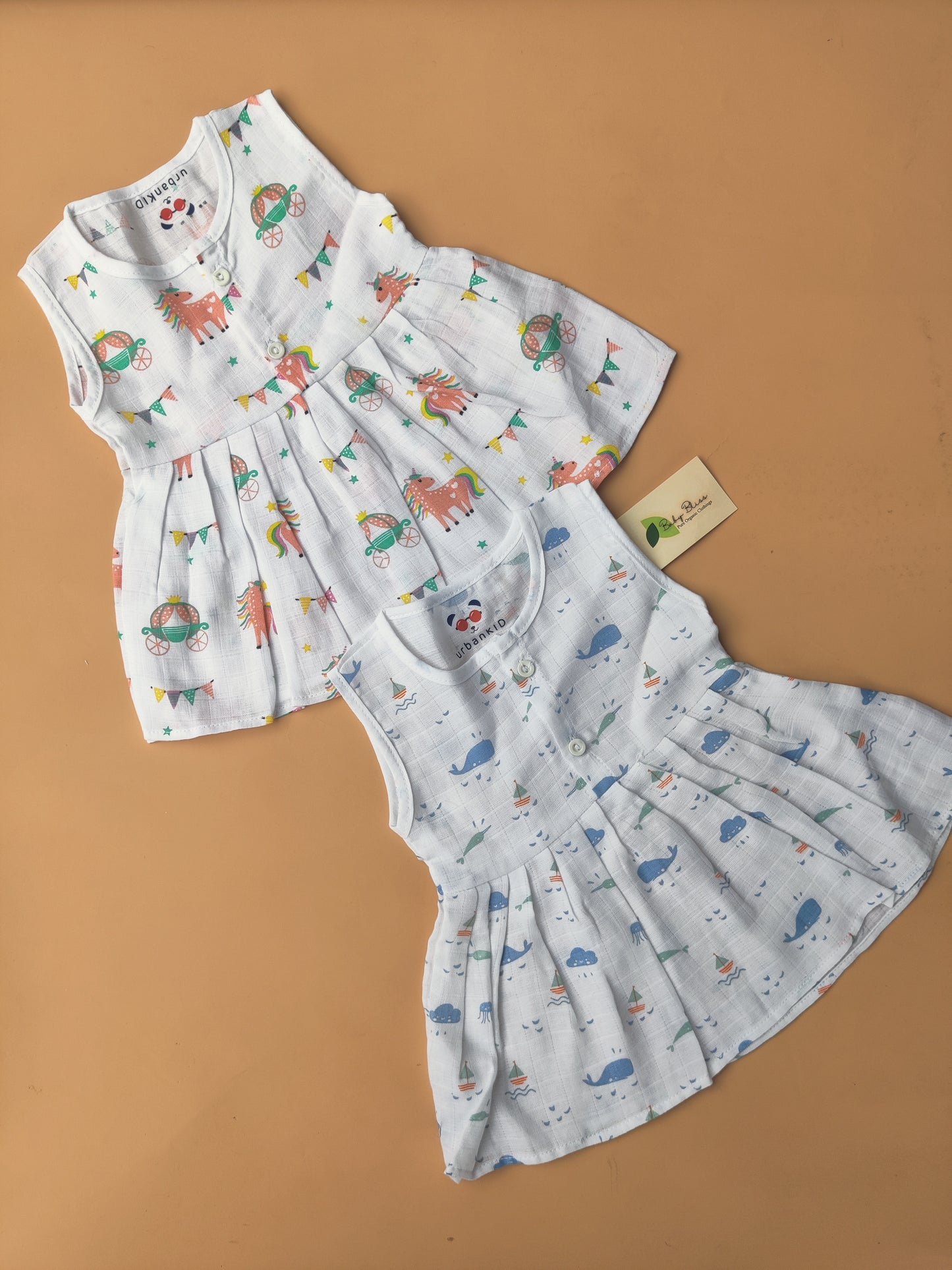 Muslin Frocks Combo (0-6 M)