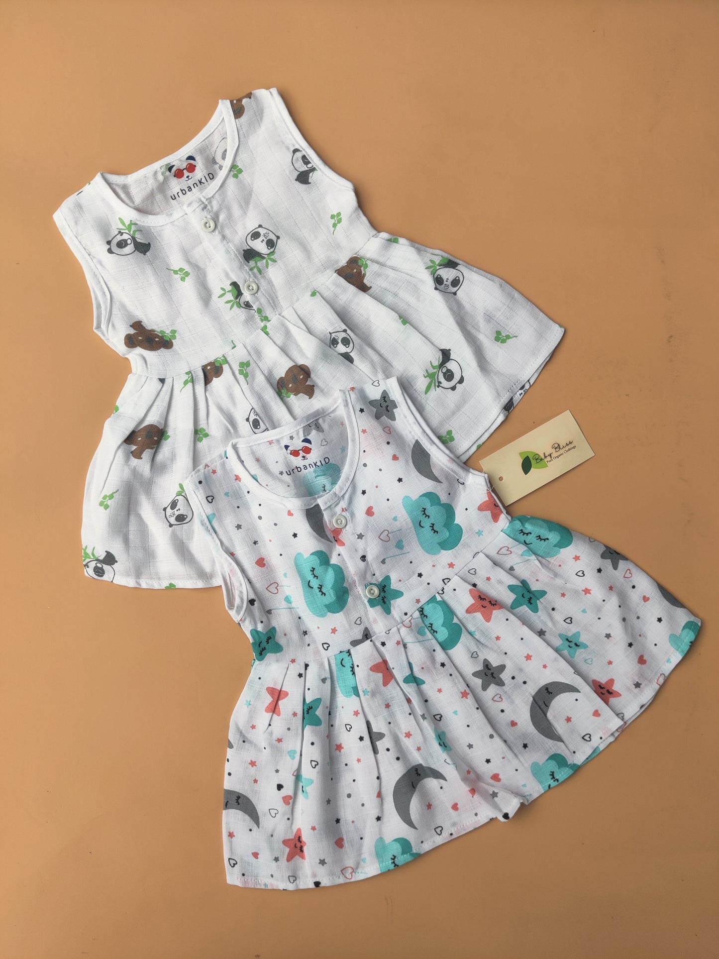 Muslin Frocks Combo (0-6 M)