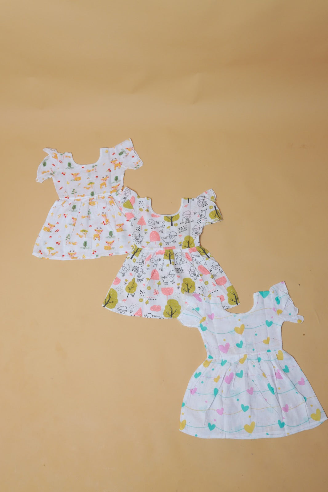 Muslin Umbrella Sleeve Frocks
