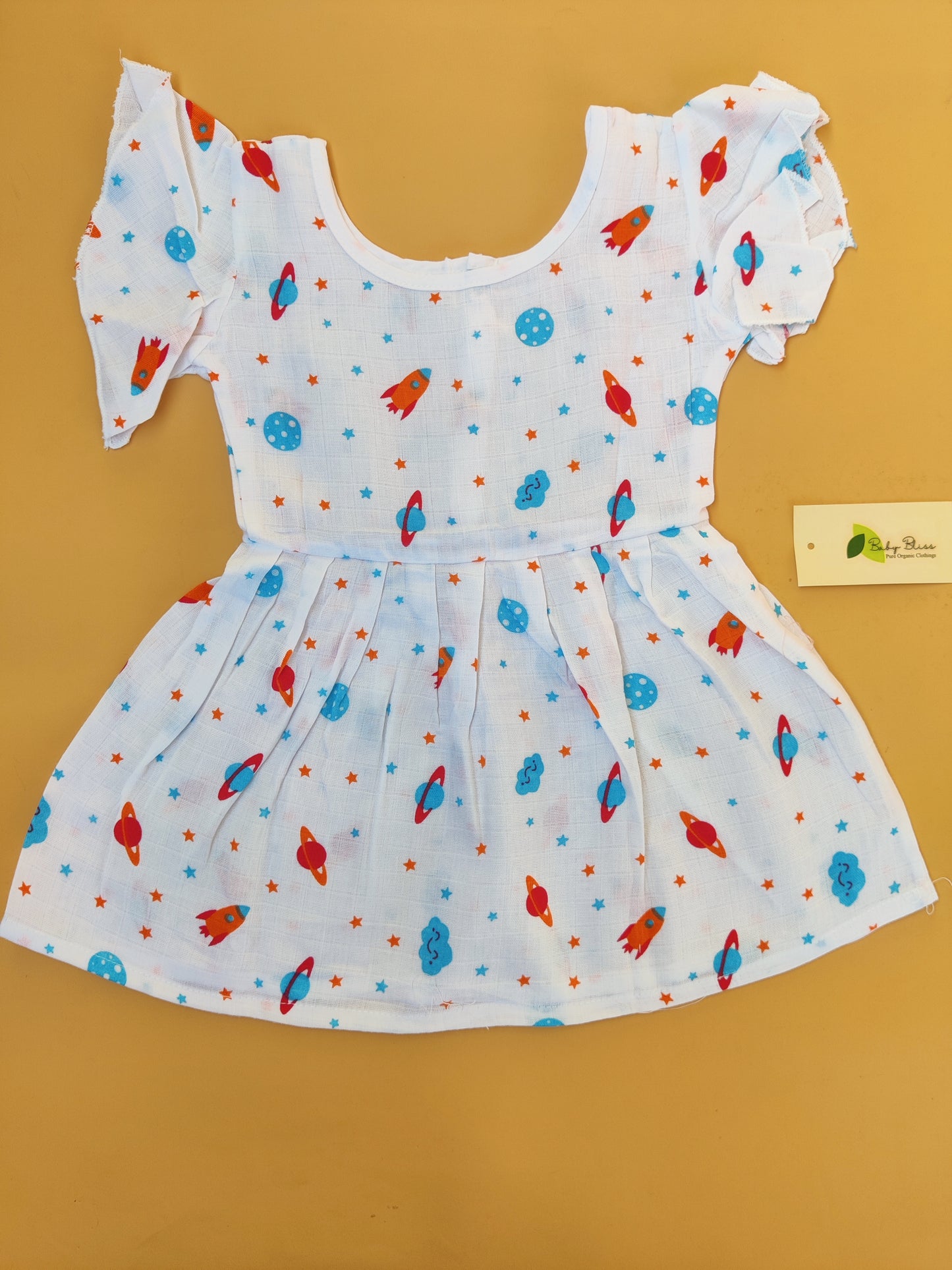 Muslin Umbrella Sleeve Frocks