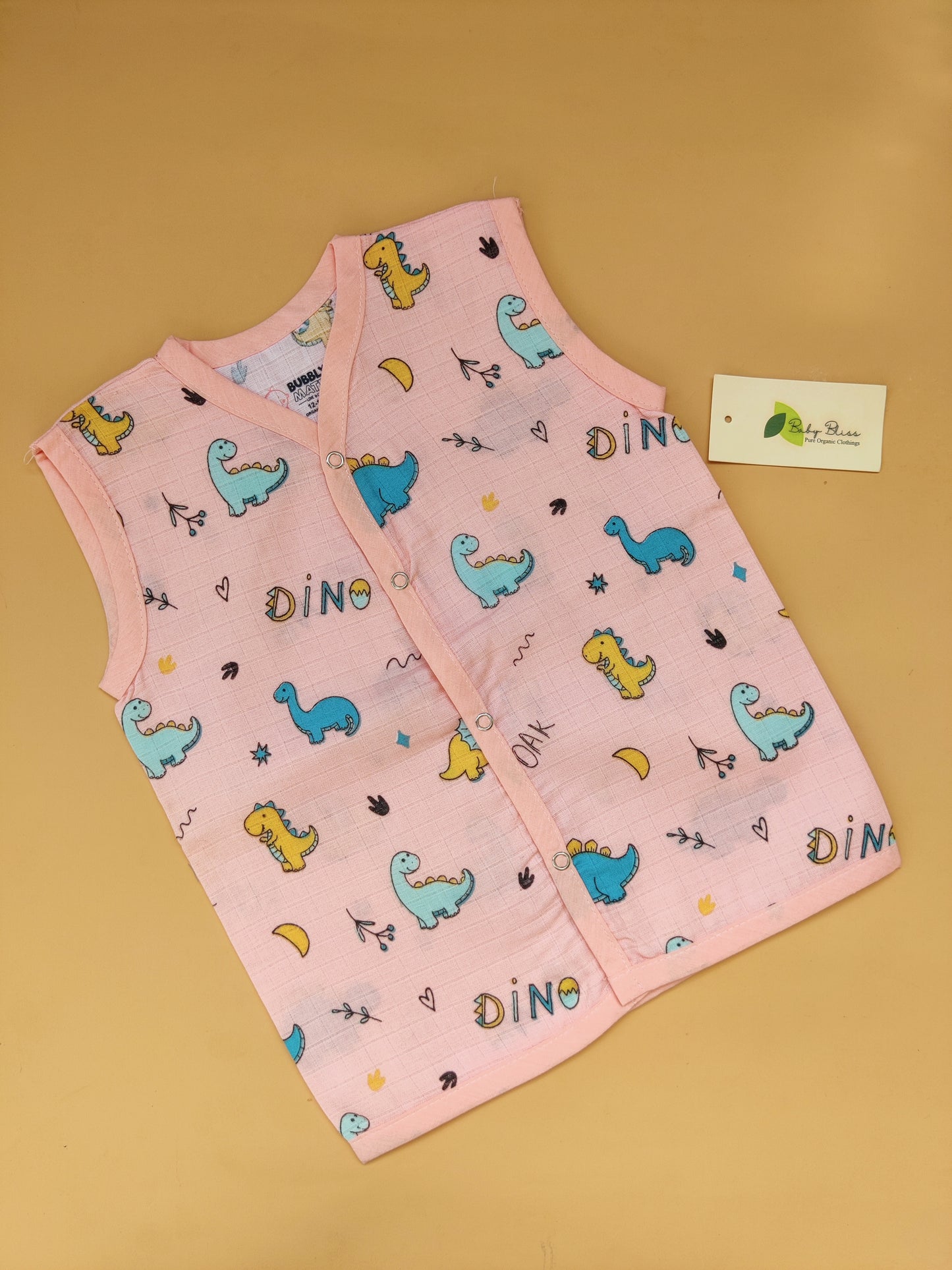 Color Printed Sleeveless Jabla