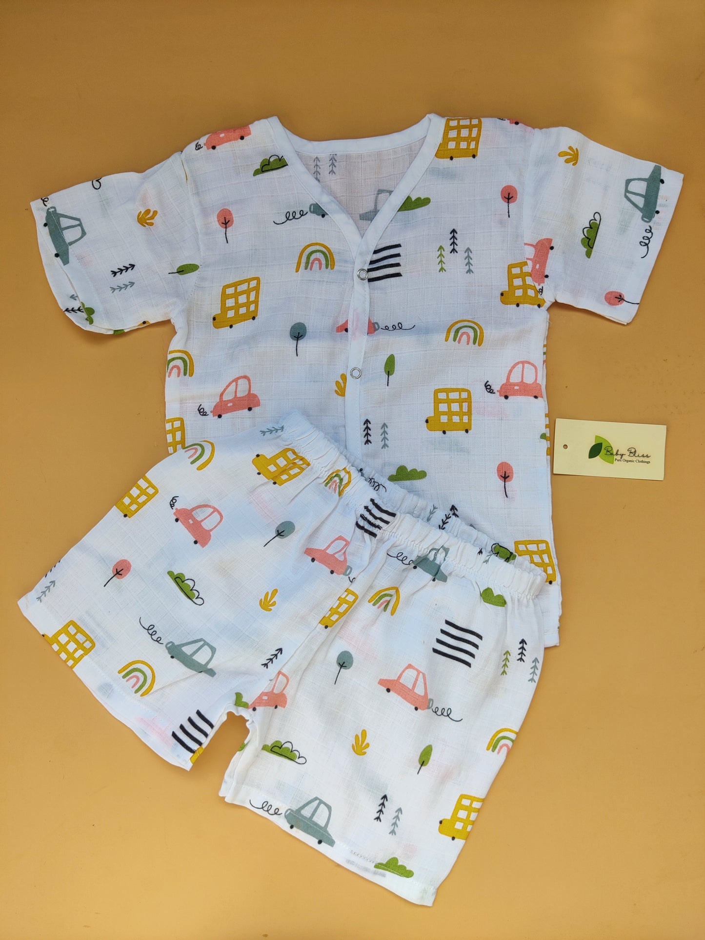 Muslin Half Sleeve Co-Ord (0-3 Yrs)