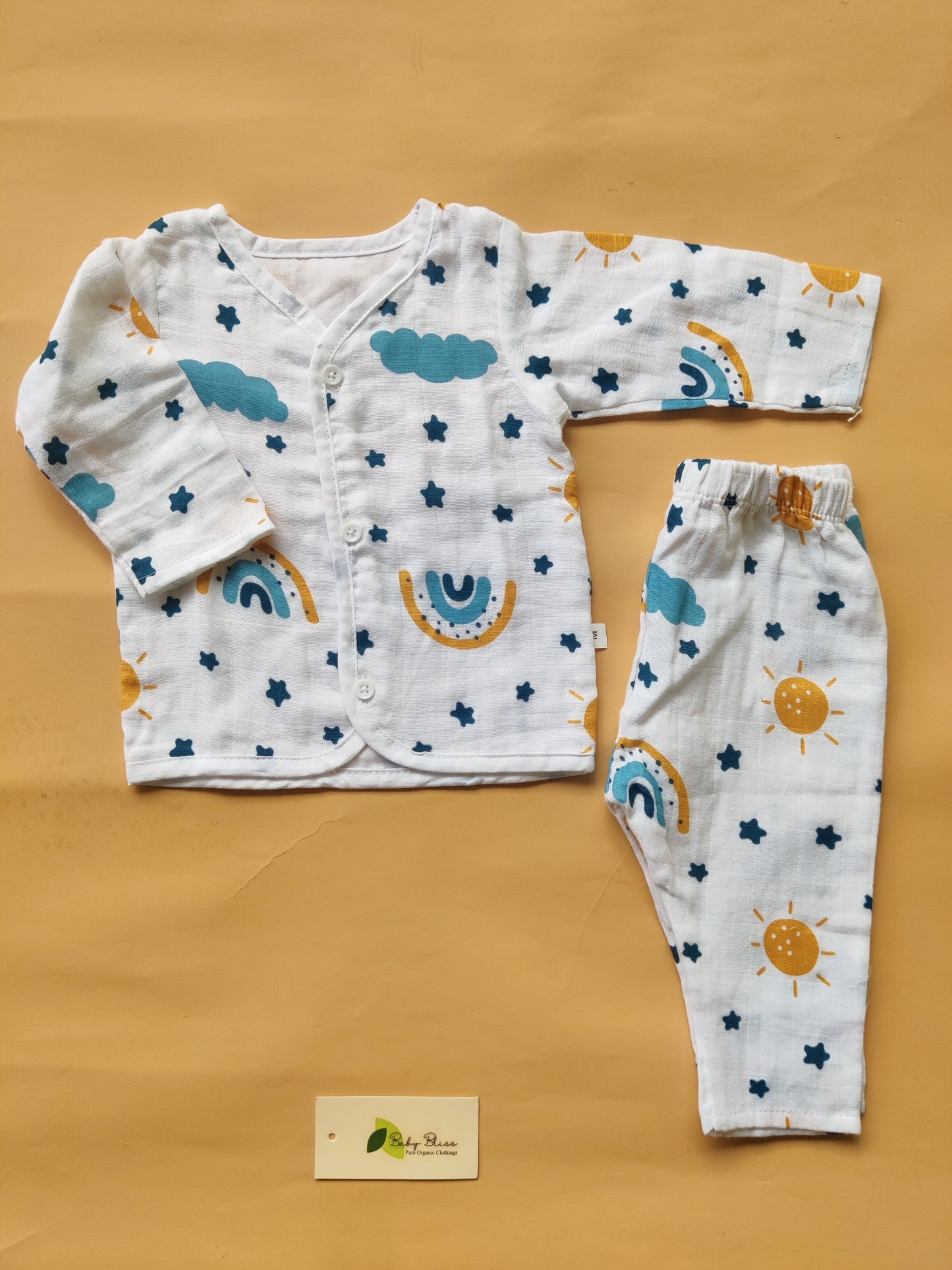 Muslin Sleepsuit with Lining