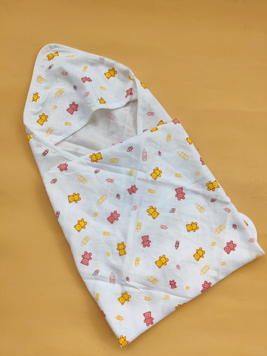 Muslin Hooded Towel – Single Layered