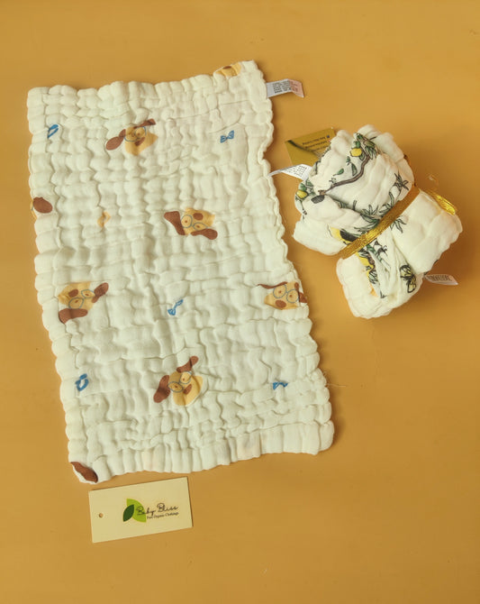 Crinkled Muslin Burp Cloth