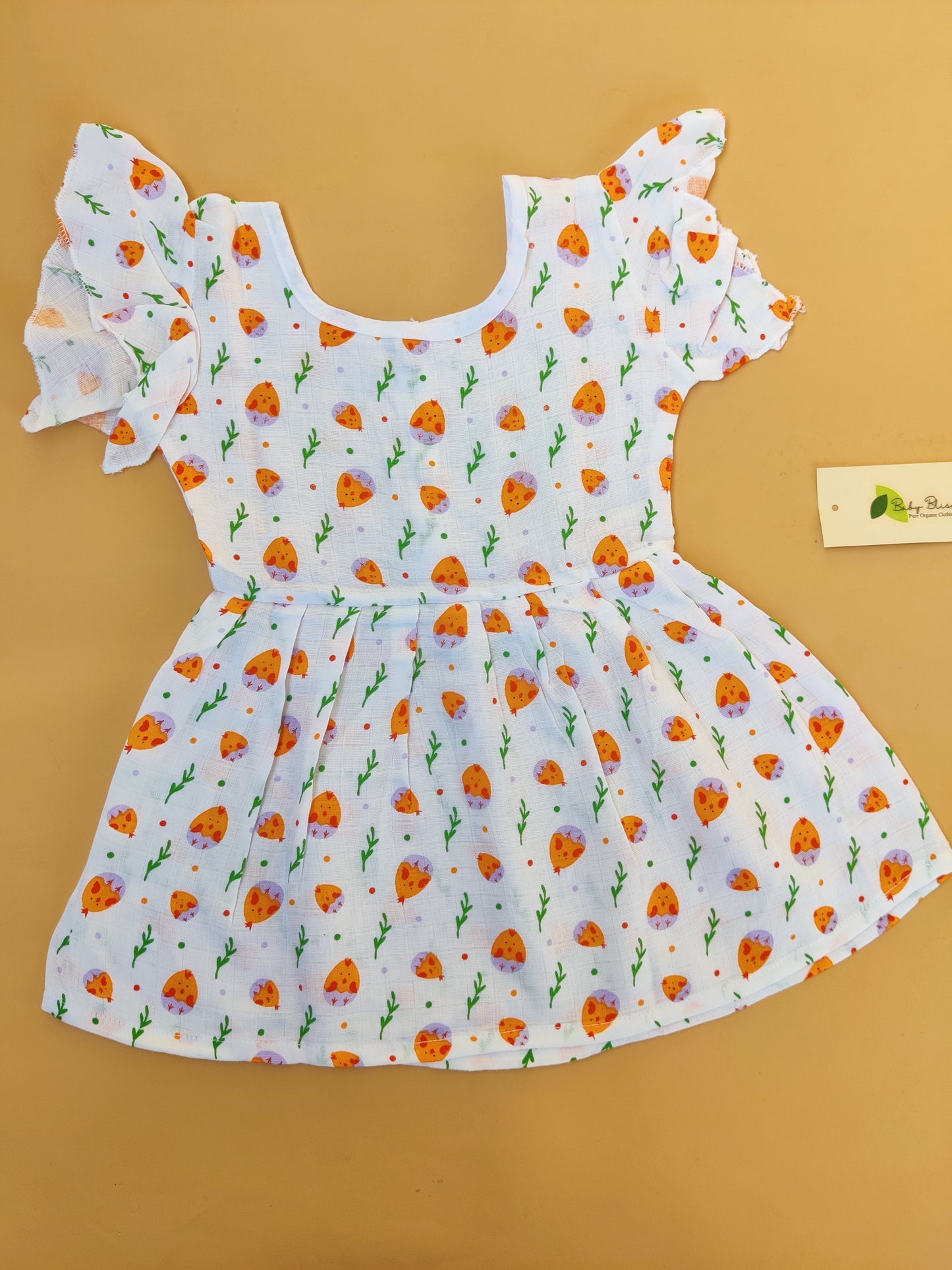 Muslin Umbrella Sleeve Frocks