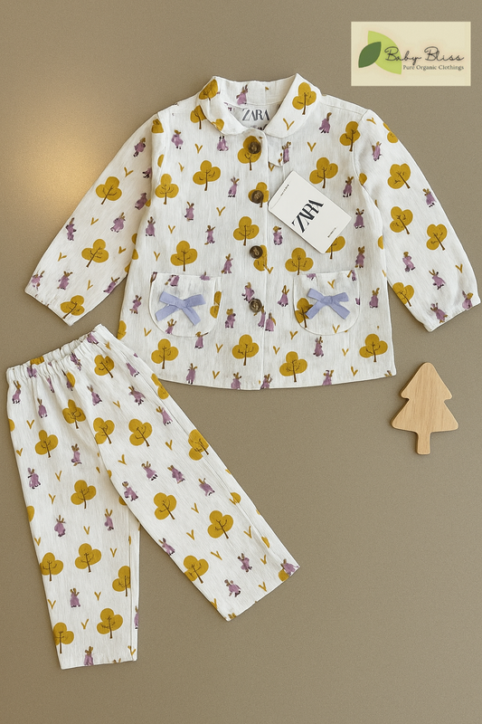 Premium Collared Co-Ord Set for Kids | Muslin & Seersucker