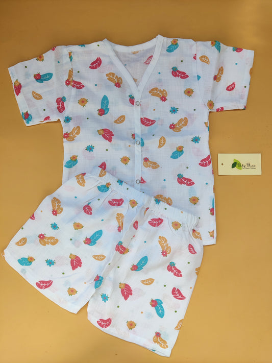 Muslin Half Sleeve Co-Ord (0-3 Yrs)