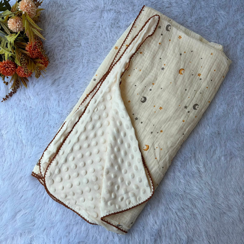 Crinkled Muslin Bubble Blankets - Space