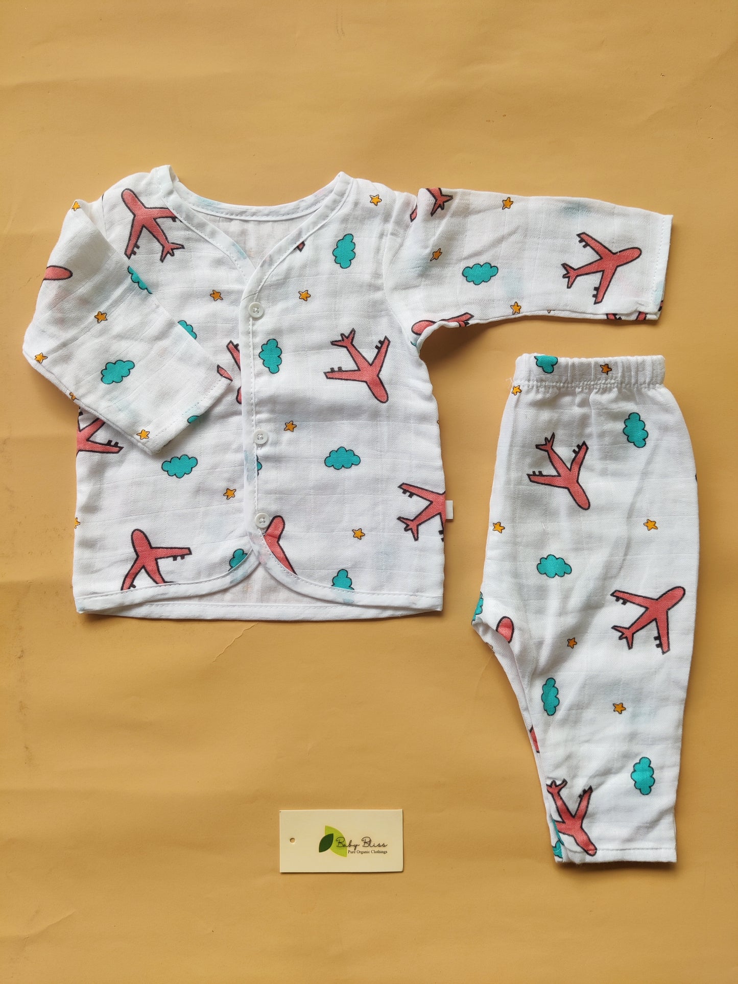 Muslin Sleepsuit with Lining