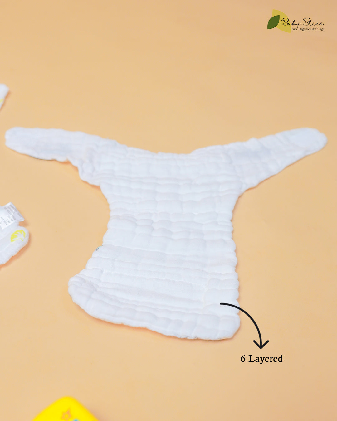 Crinkled Muslin Nappies – 6-Layered