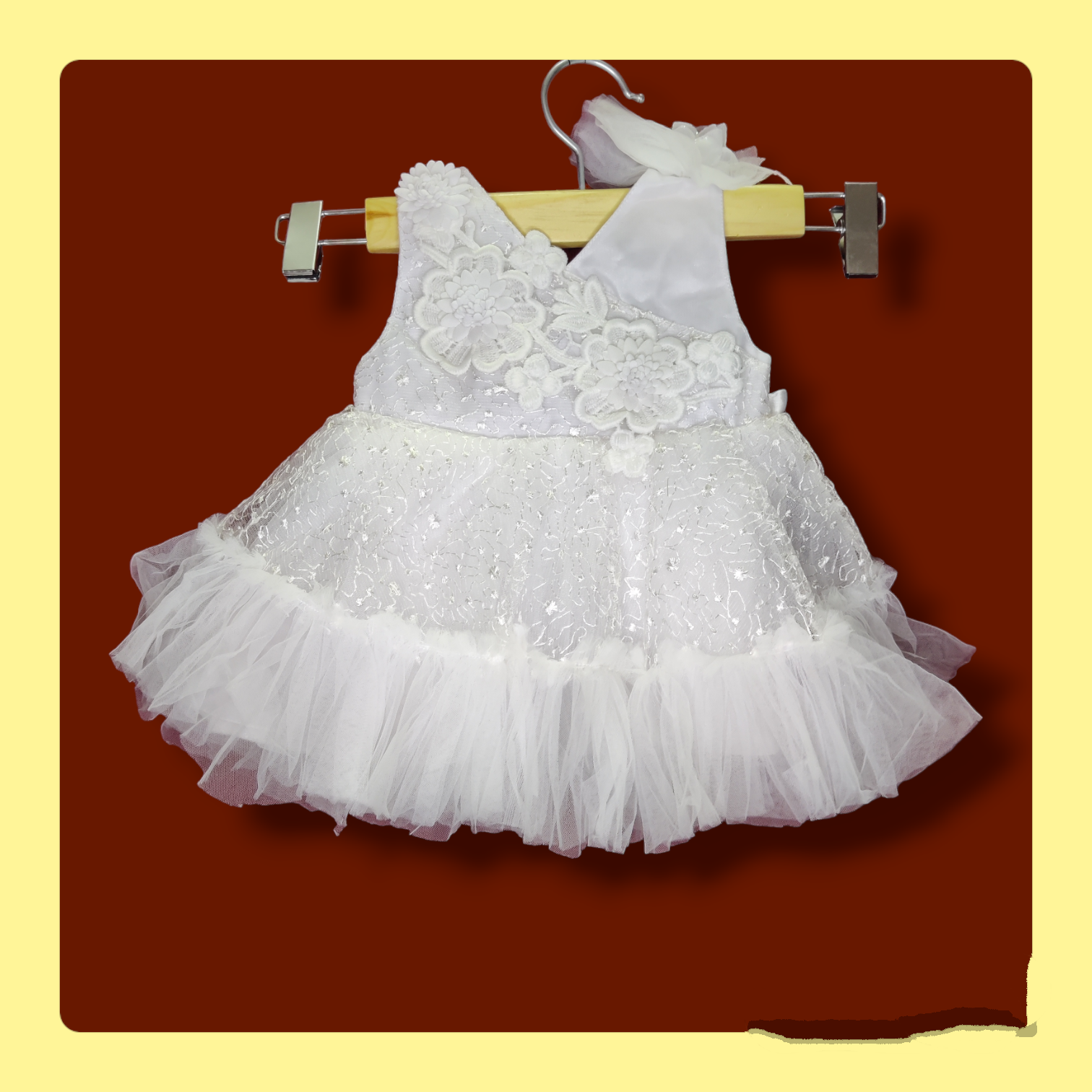 White Flared Frocks