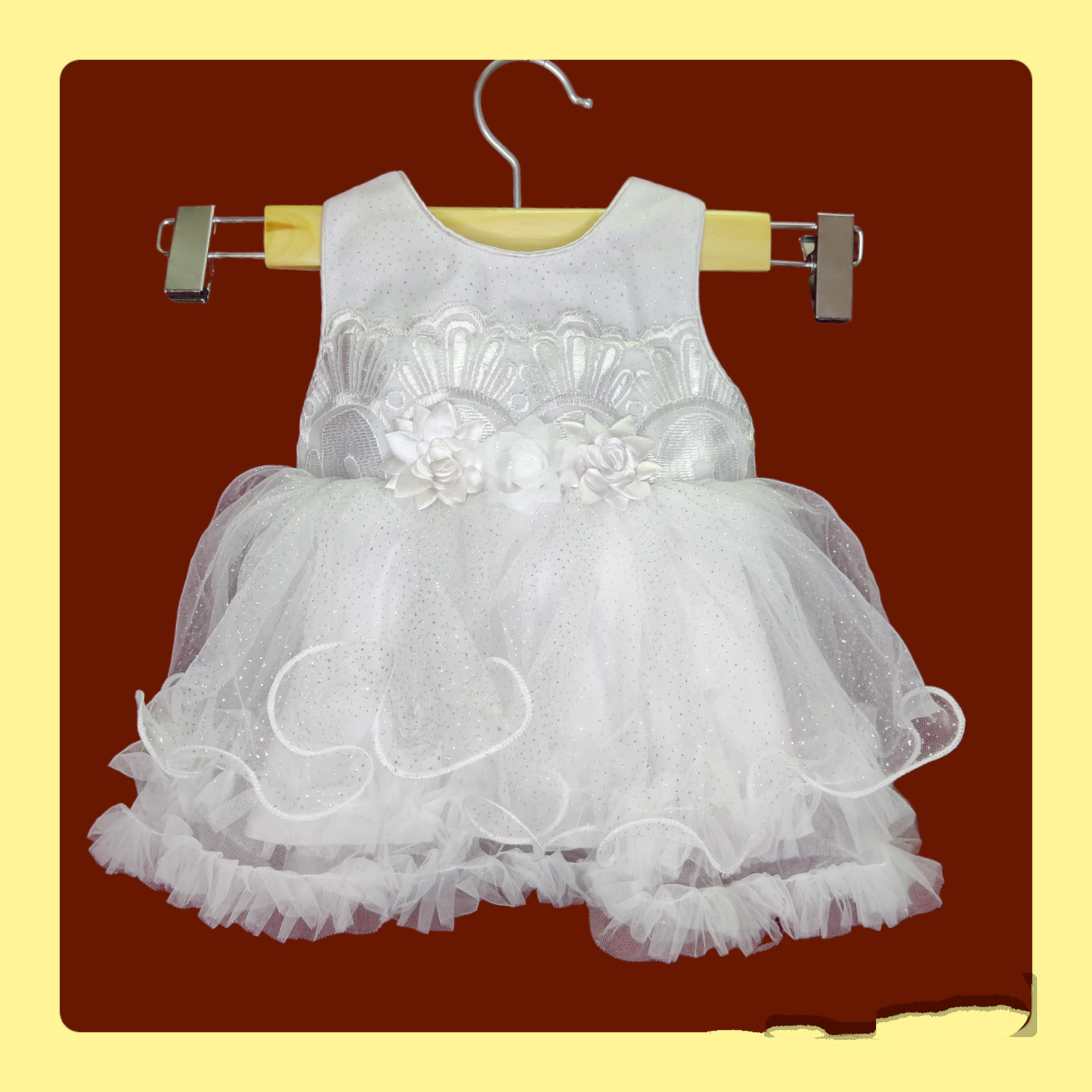 White Flared Frocks