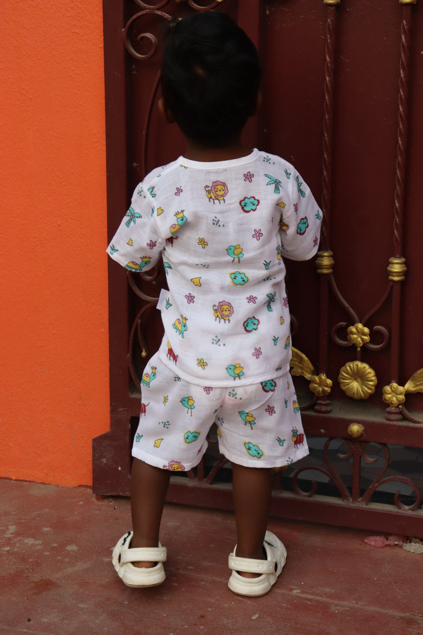 Muslin Half Sleeve Jabla and Shorts