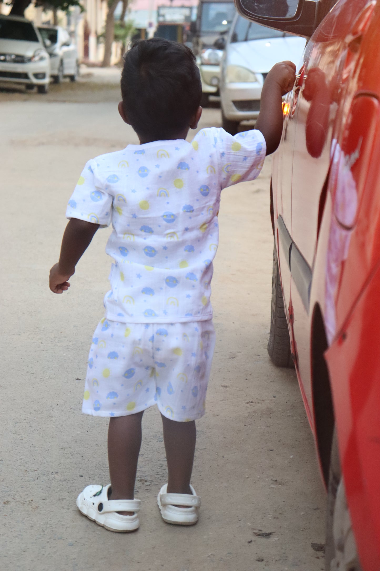 Muslin Half Sleeve Jabla and Shorts