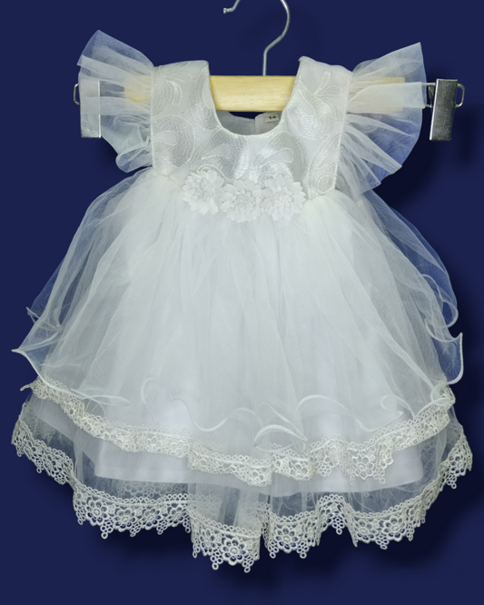 White Flared Frocks