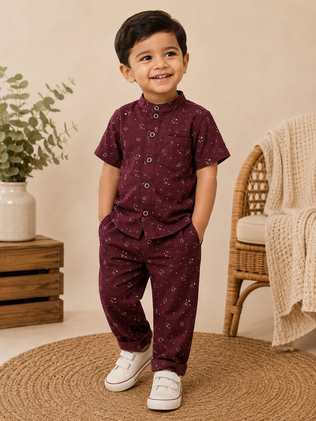 Branded Muslin Half Sleeve + Pant