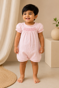 Crinkled Muslin Romper