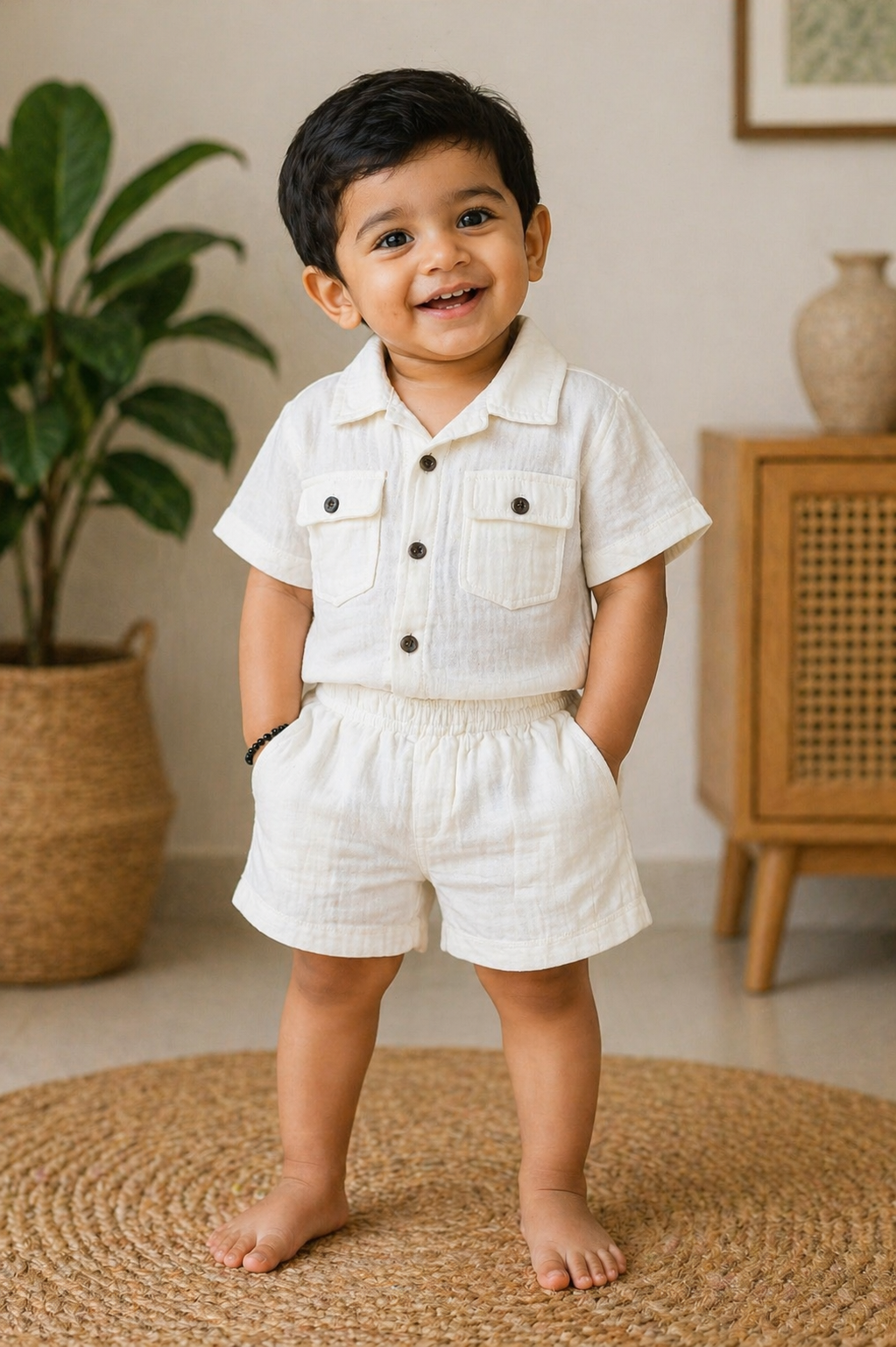 Solid color Muslin Co-Ord