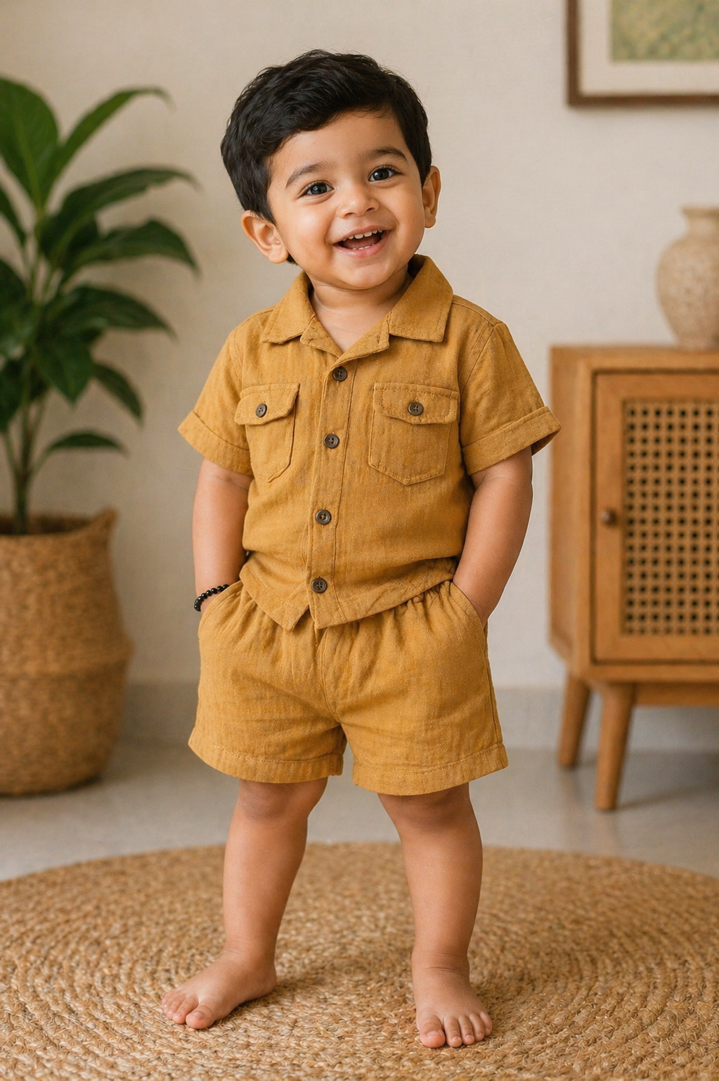 Solid color Muslin Co-Ord