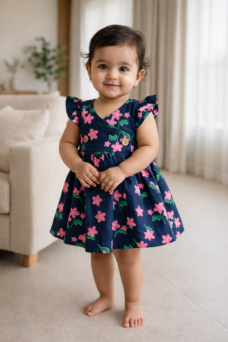 Premium Muslin Cross Over Frocks