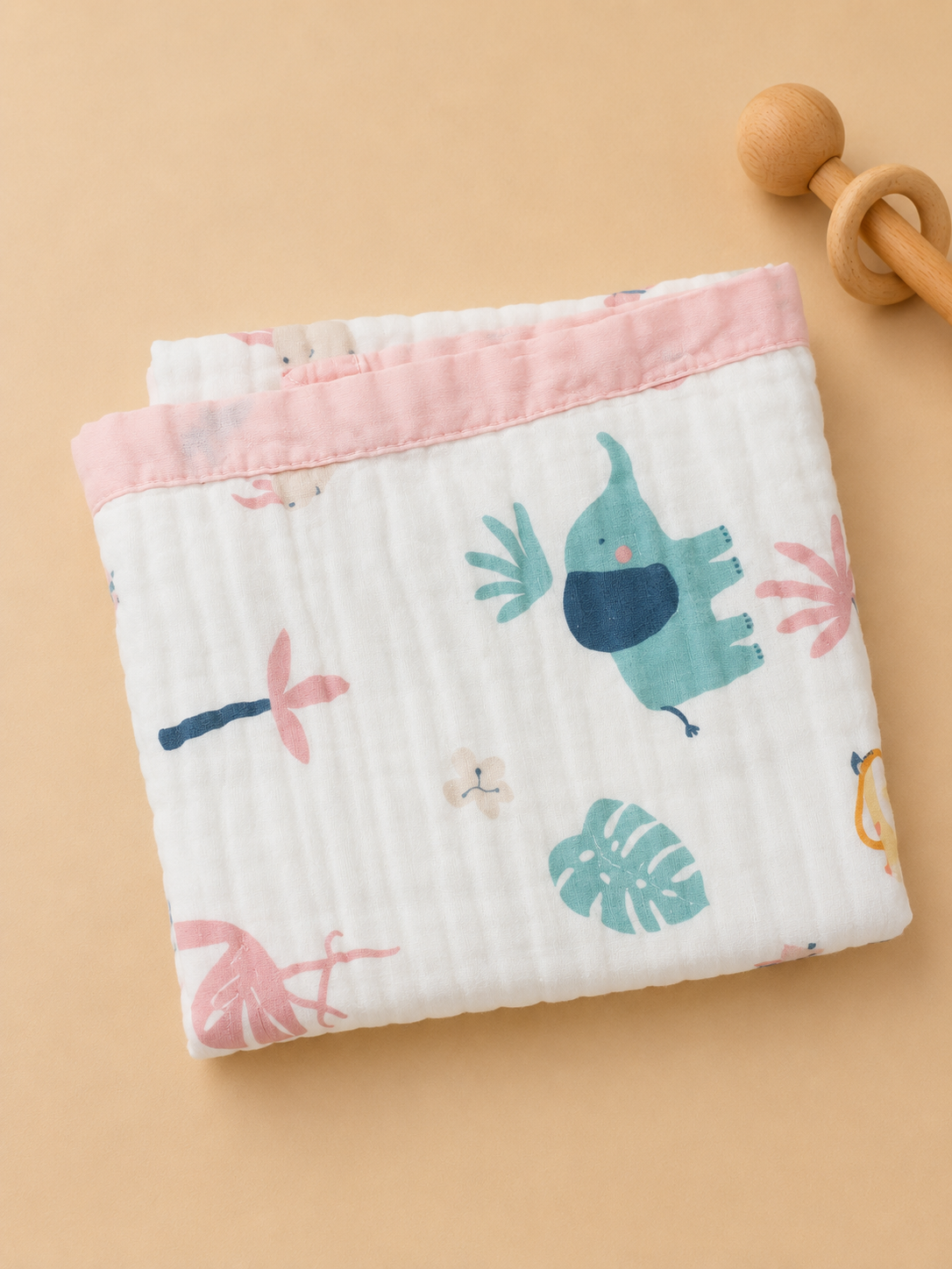Crinkled Muslin Blankets - 6 Layered