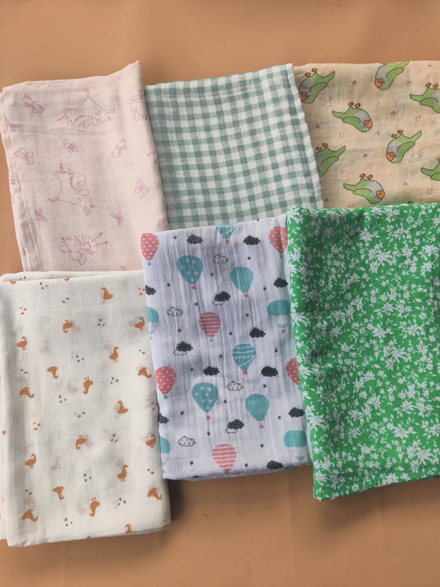 Muslin Cotton Towels - Pack of 3